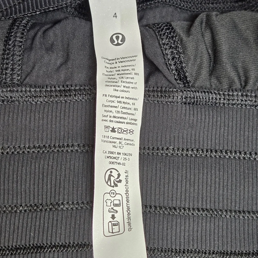 NWT LULULEMON Dance Studio Mid-Rise PantTall Black Size 4 5959 - Picture 13 of 14